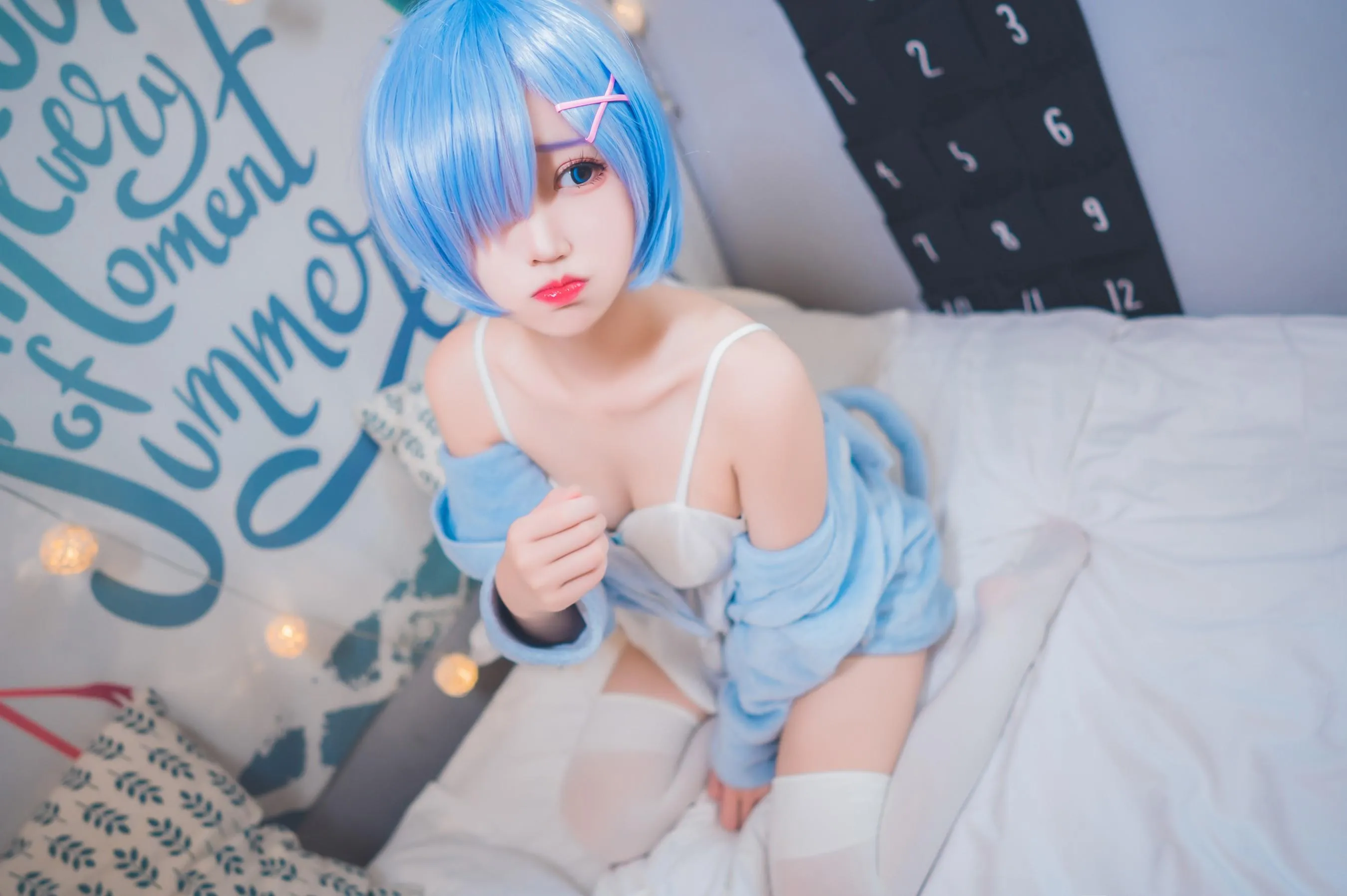 猫君君_MaoJun – NO.23 雷姆猫耳睡衣 [29P]插图